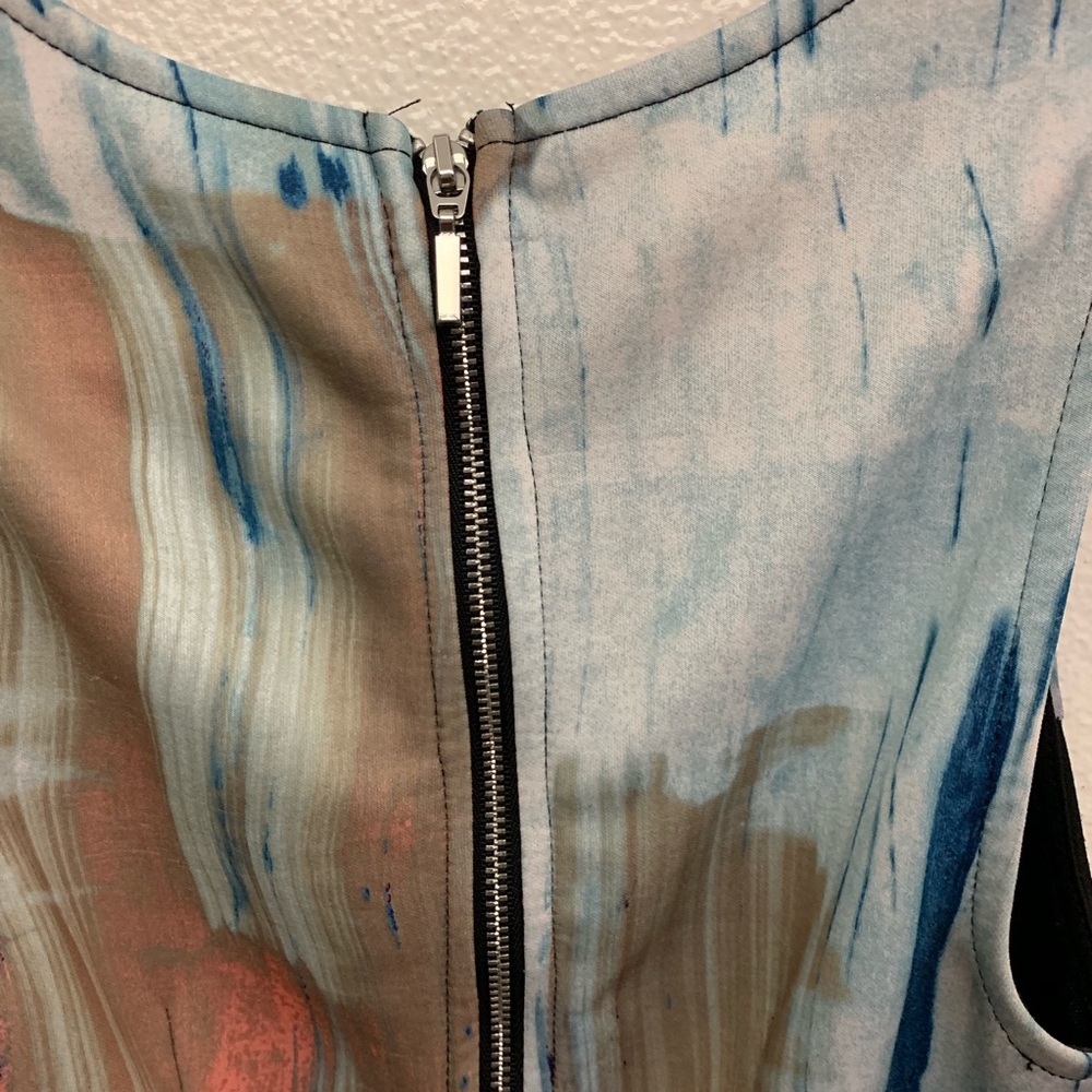 Patterned A-Line Dress - Picture 6 of 6
